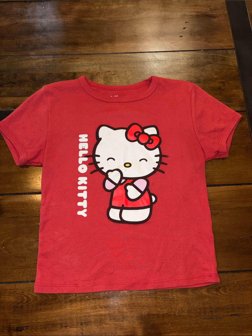 Sanrio Hello Kitty Red Short Sleeve Graphic Tee